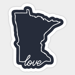 Minnesota Home - Land of 10000 Lakes - Love Minnesota Sticker